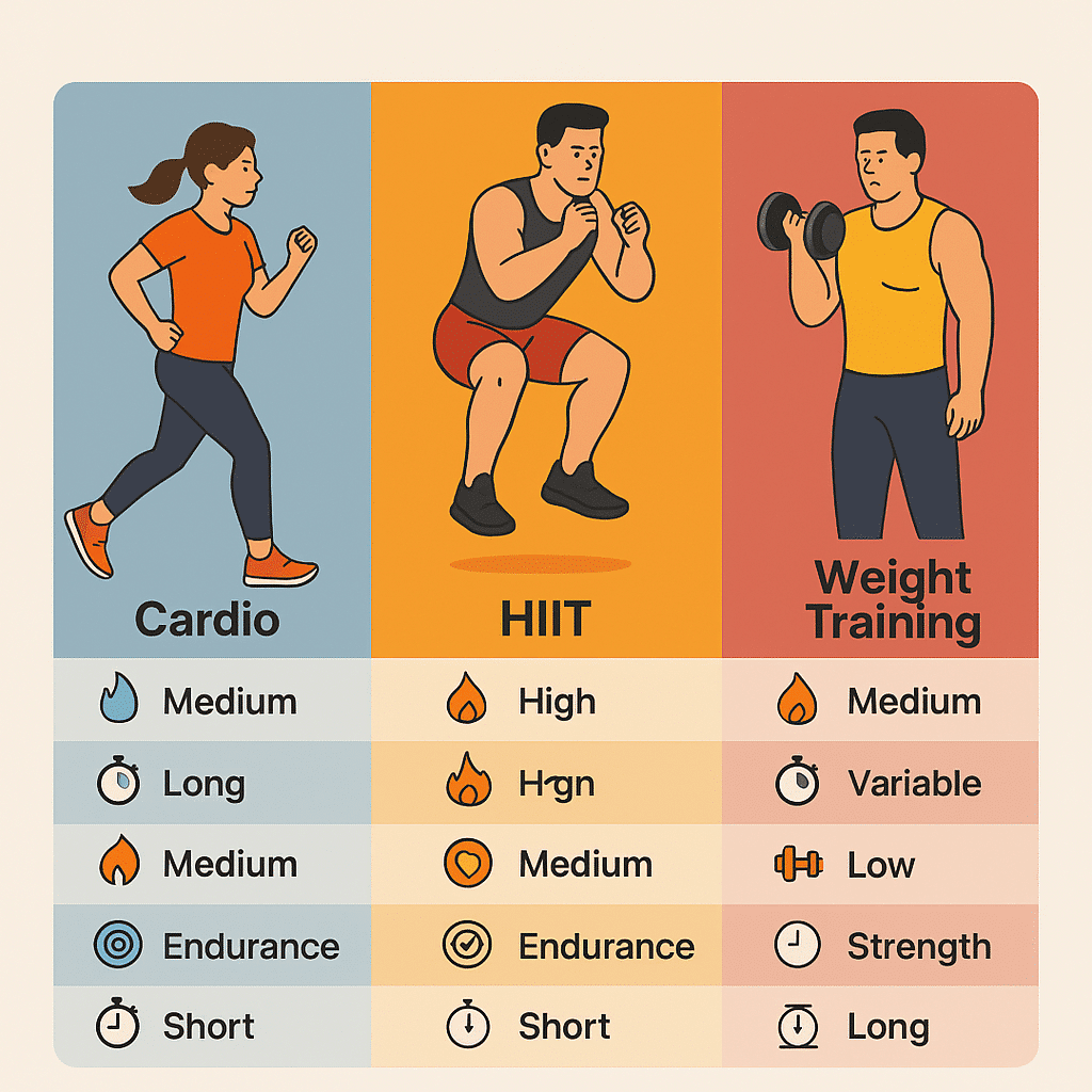 تفاوت HIIT با سایر روش‌های تمرینی