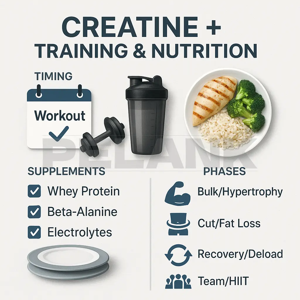 Creatine Combined with Training & Nutrition
