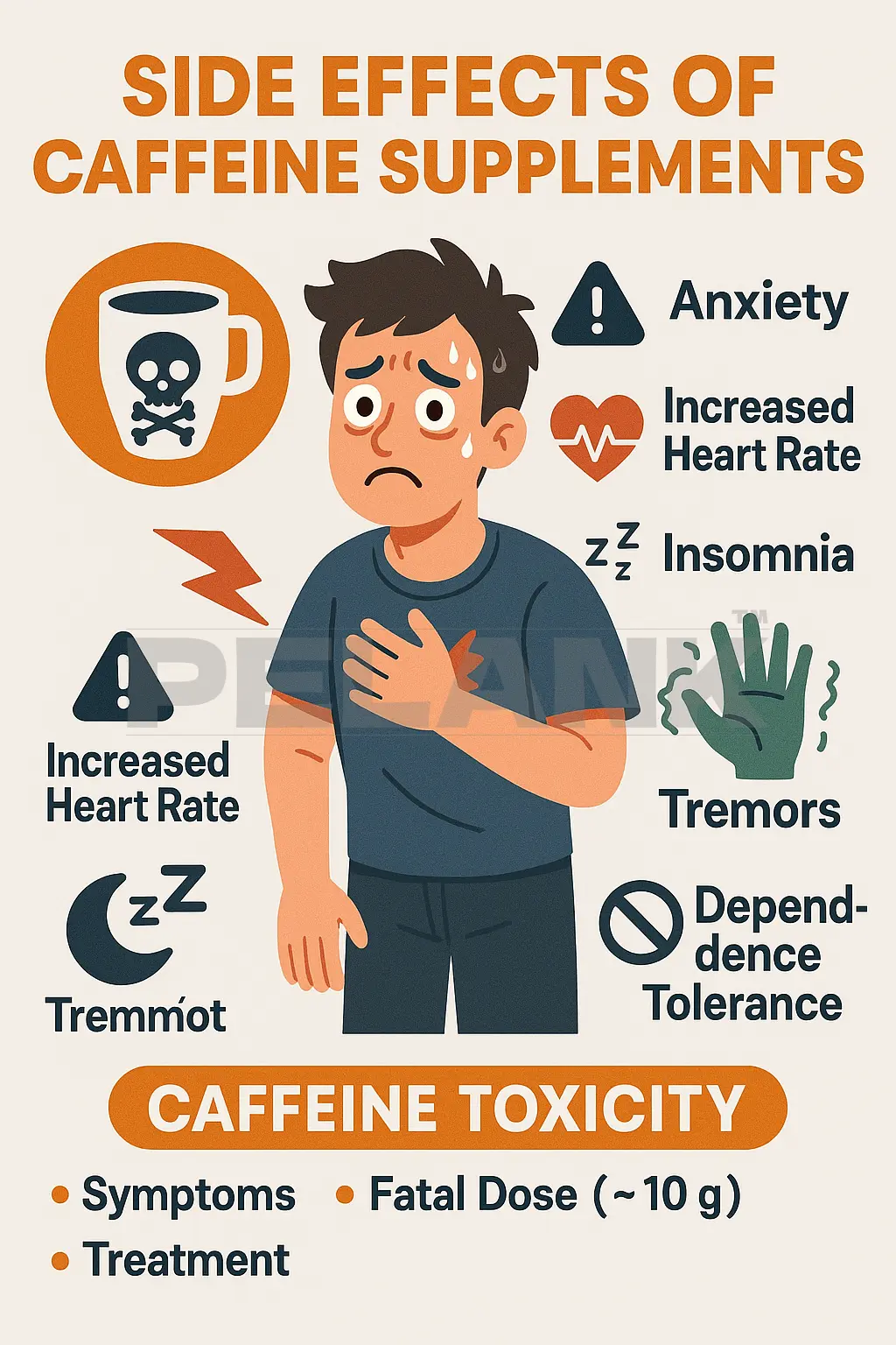 عوارض جانبی مکمل کافئین