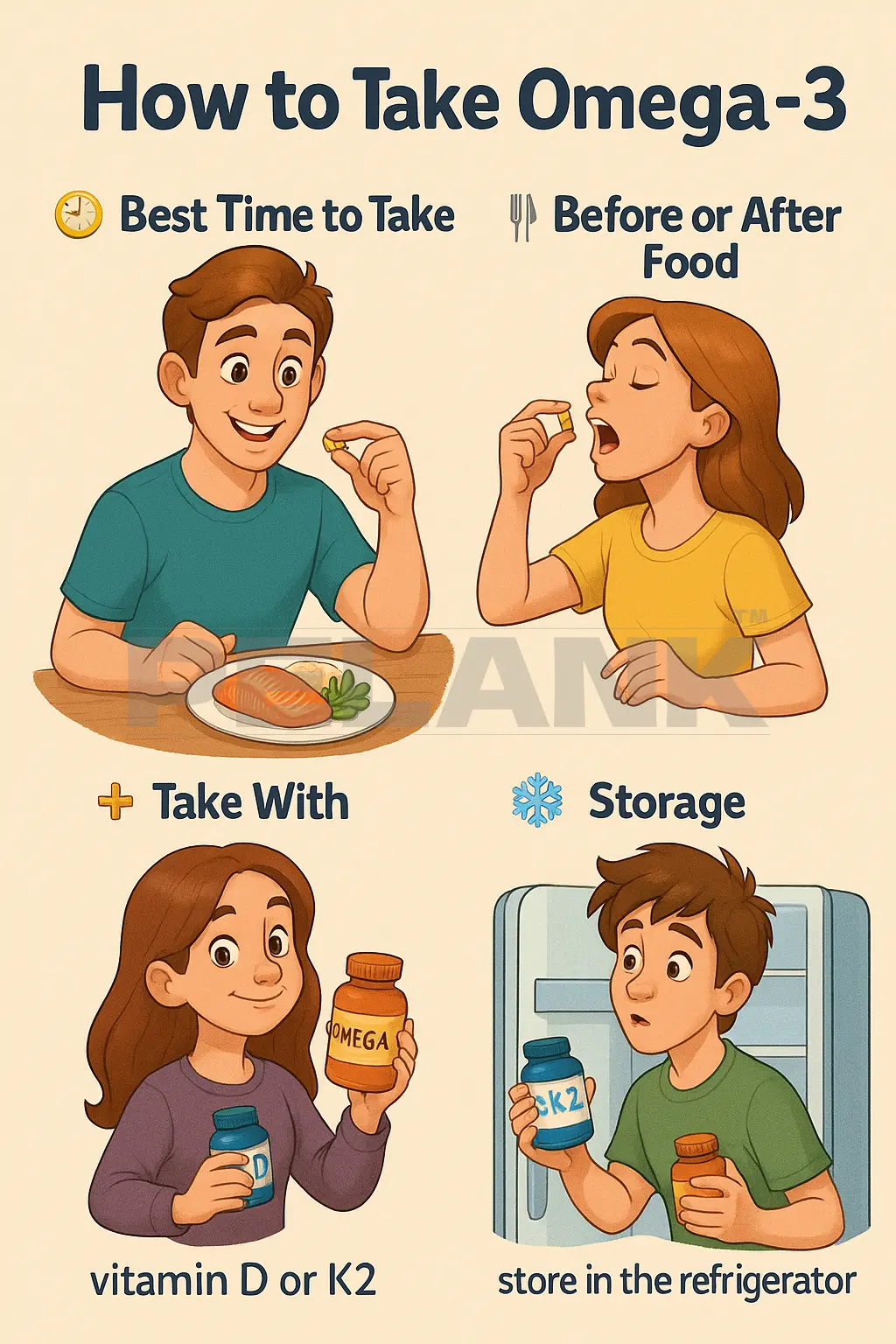 امگا 3 9 نحوه مصرف امگا-۳