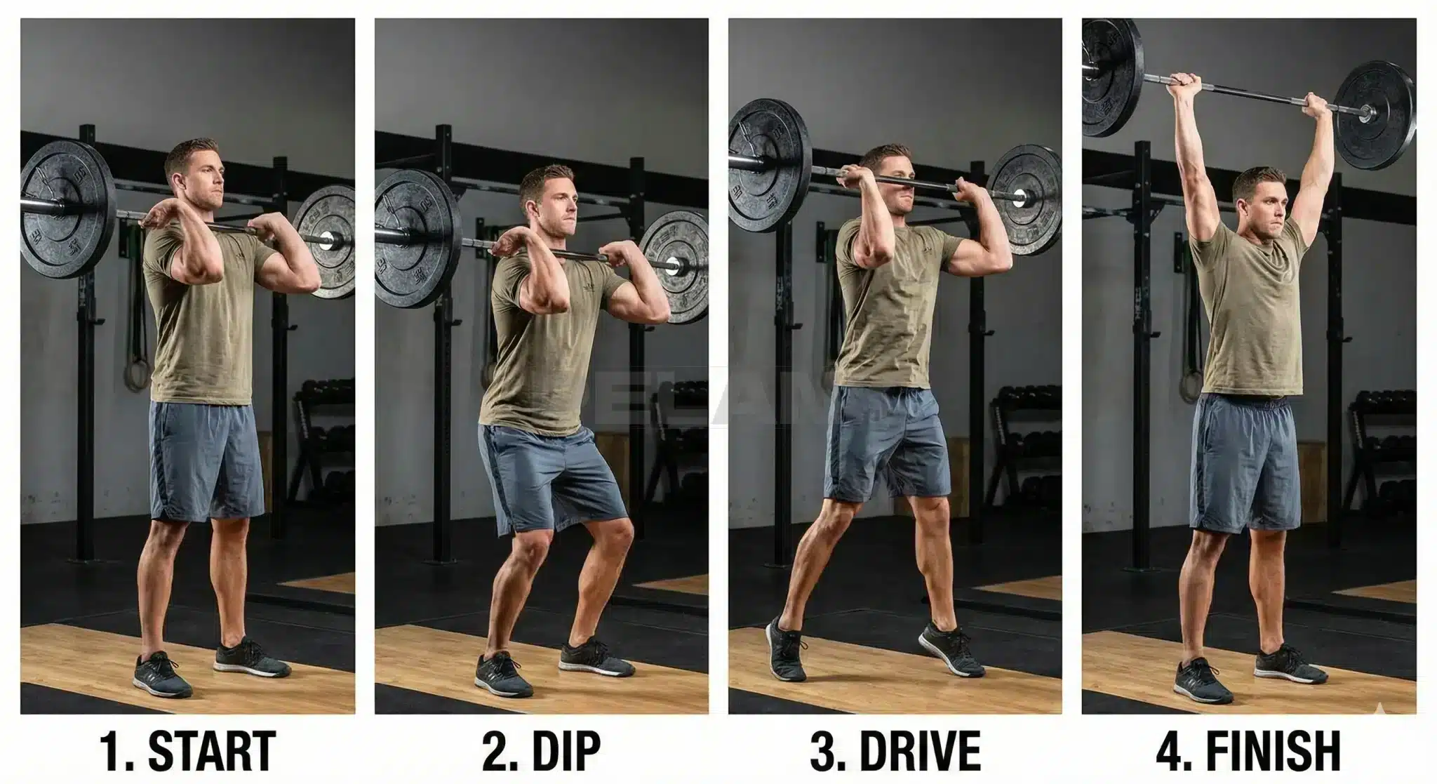 پوش پرس با هالتر از جلو