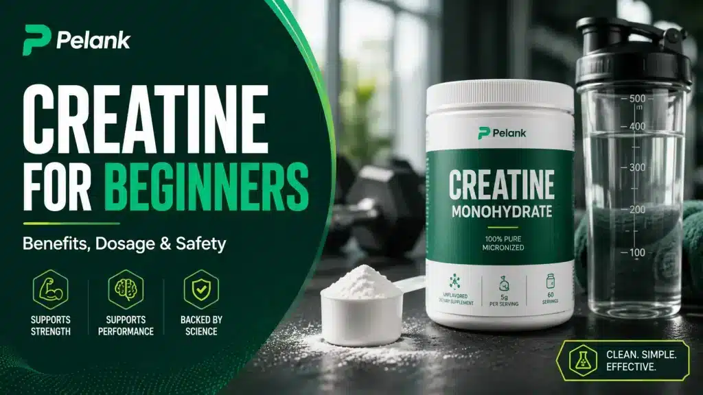 Creatine for beginners guide with creatine monohydrate, dosage, benefits, and safety